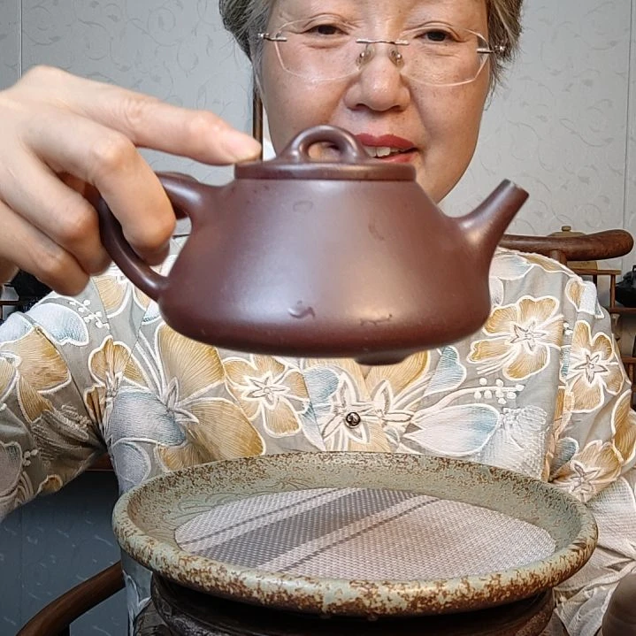 茶壶朱泥石瓢310毫升左右