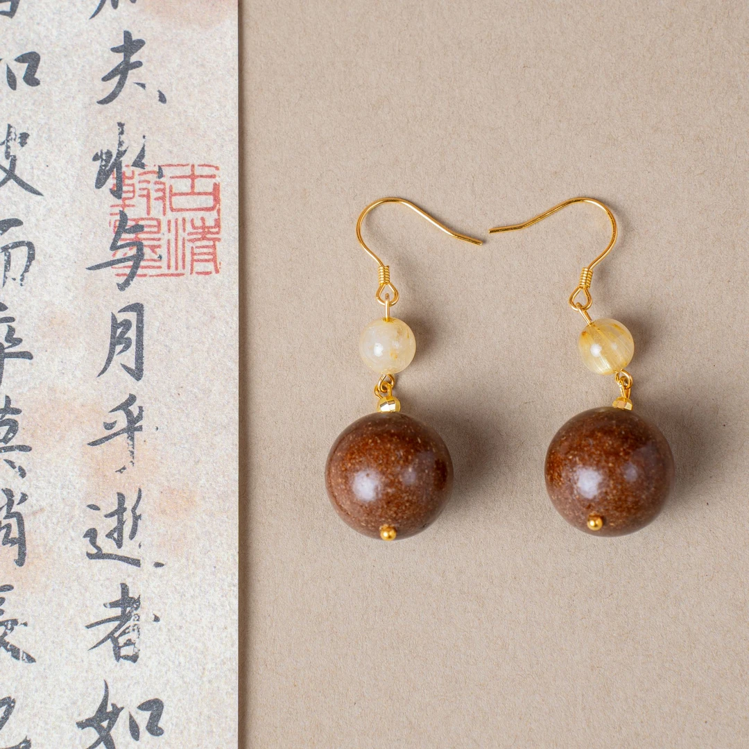 艺芬香馆-1.5雪中春信耳坠【127】