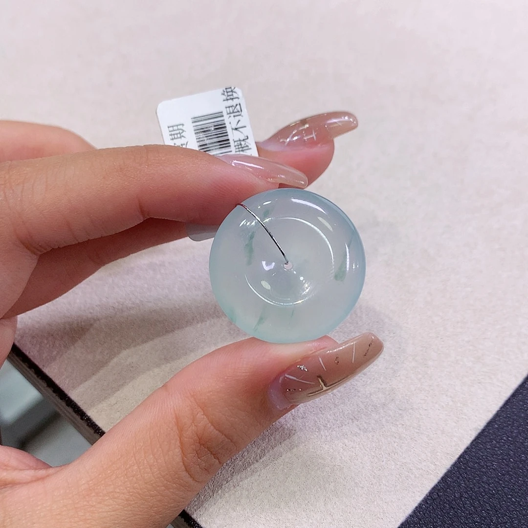 翡翠未镶嵌吊坠(不含链)24.8-6.3