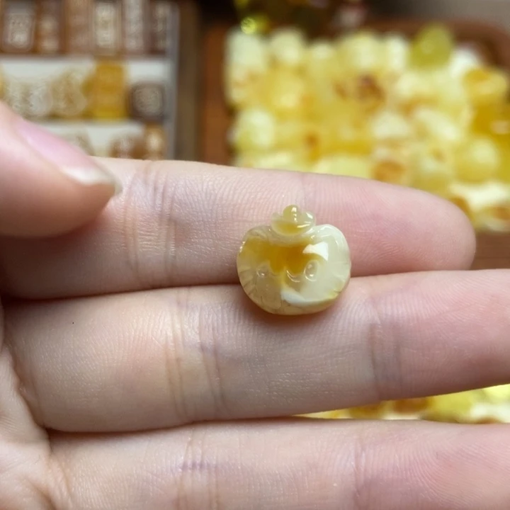 吊坠橄榄核小猫头