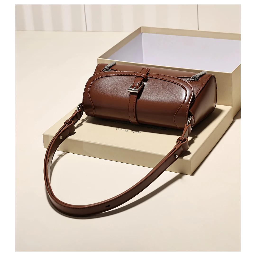 GXFMOD小众设计复古牛皮腋下包女2025早秋新款高级感单肩包斜挎包