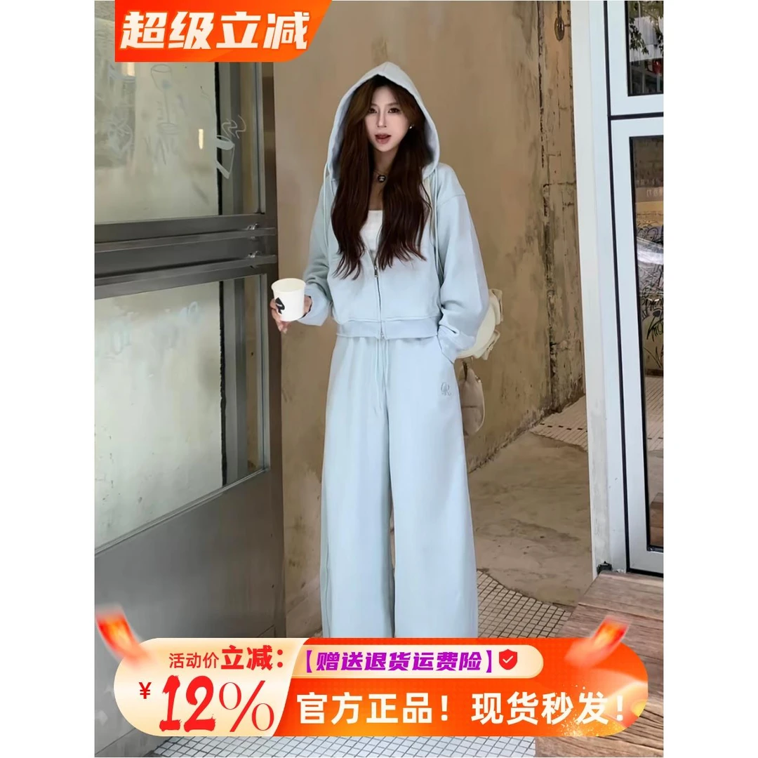 原野空间卫衣套装女2025新款秋季休闲运动大方得体两件套装春秋潮