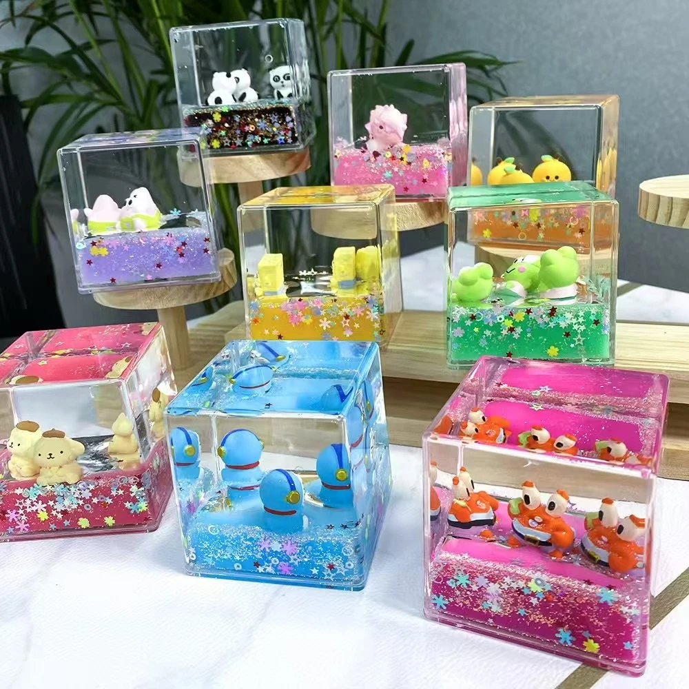 【直播拆】定制爆闪流沙大方块摆件