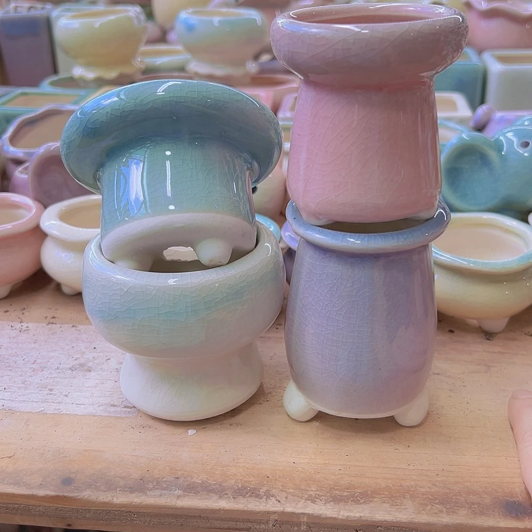 陶瓷花盆当场满12包邮