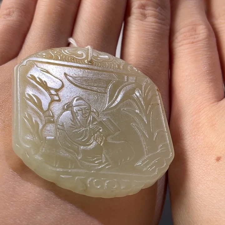 和田玉挂件未镶嵌行*