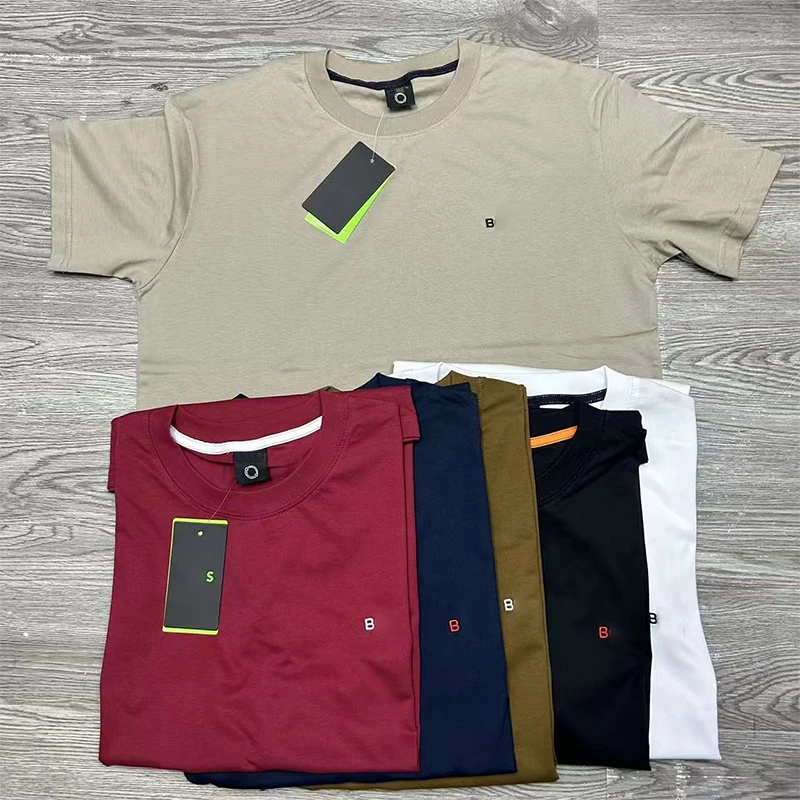 【BS刺绣短袖】外贸老板新款纯色短袖
