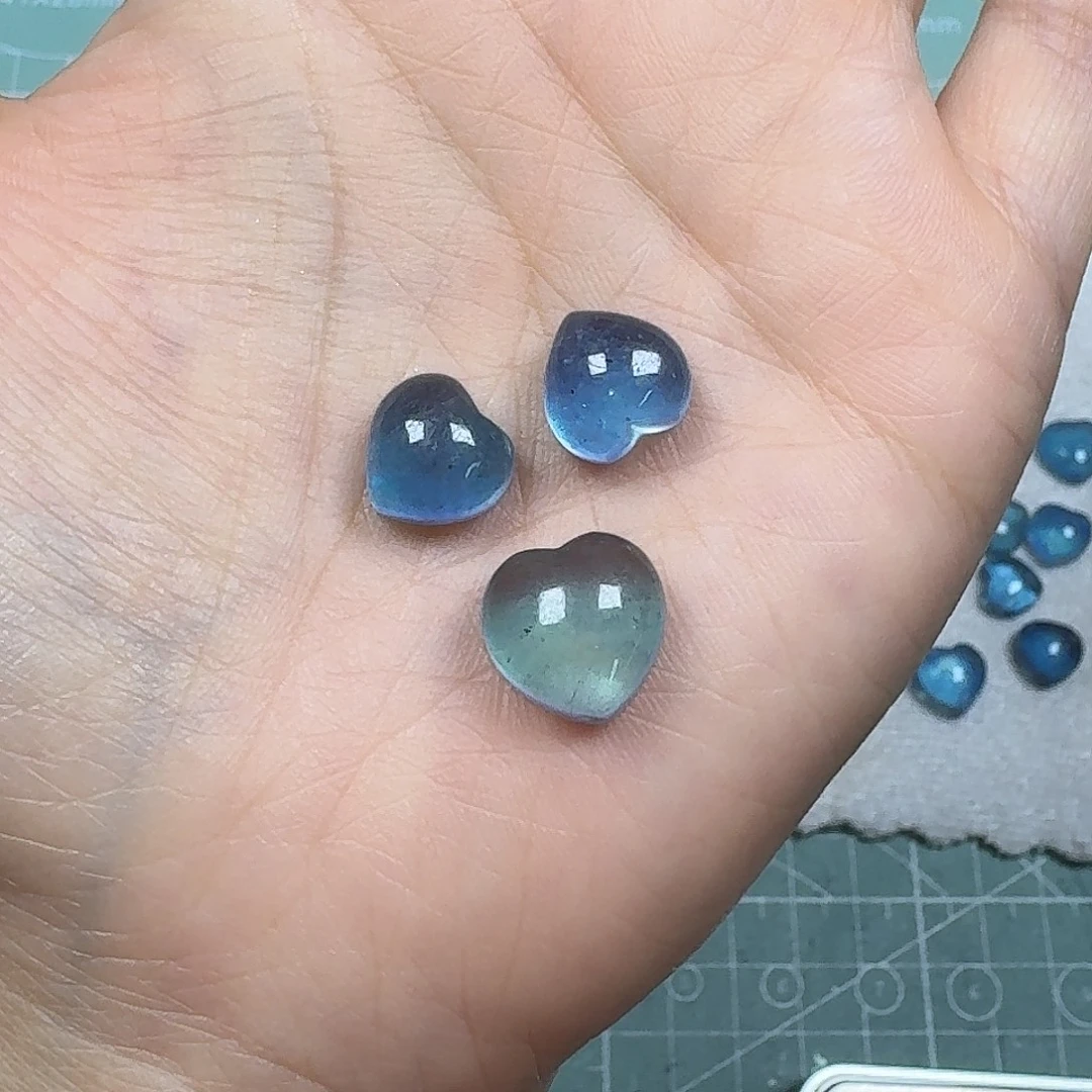 南***六大理石非金属蓝色爱心