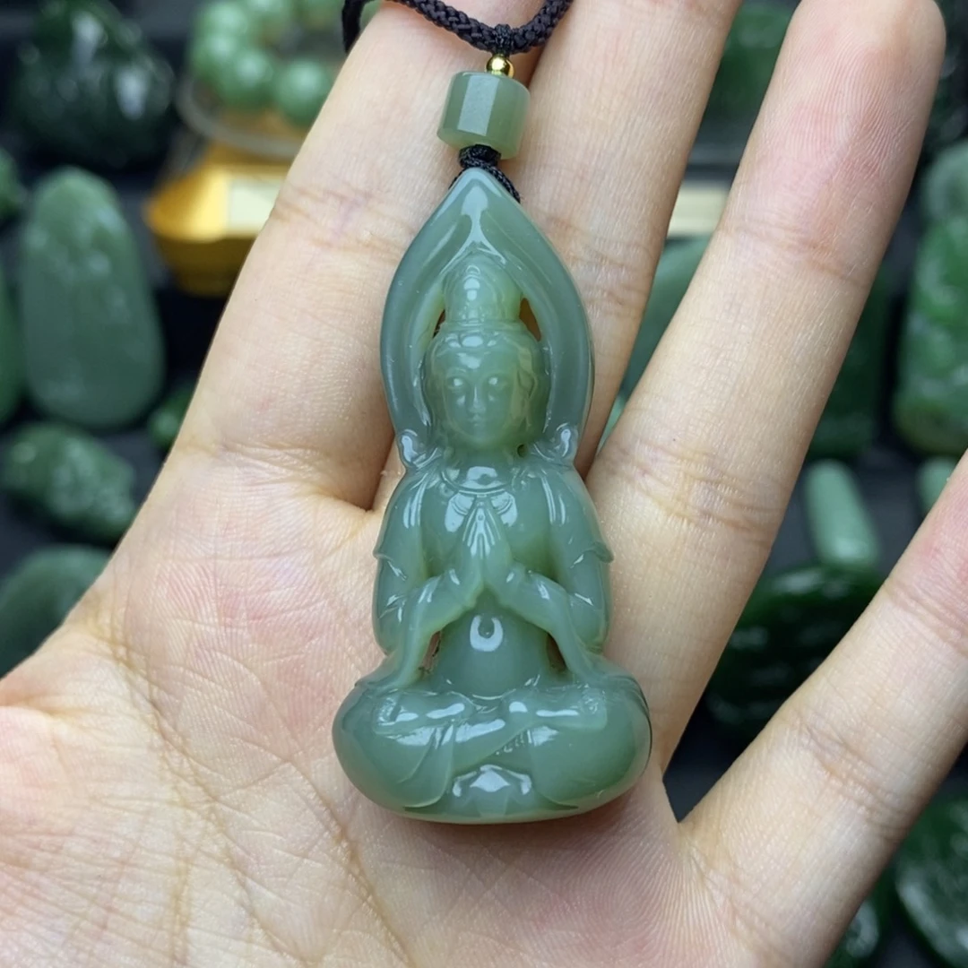 和田玉（碧玉）未镶嵌颈饰