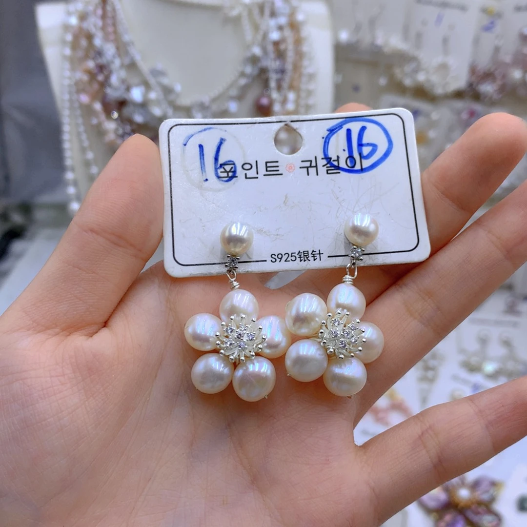 淡水珍珠颈饰银S925镶嵌