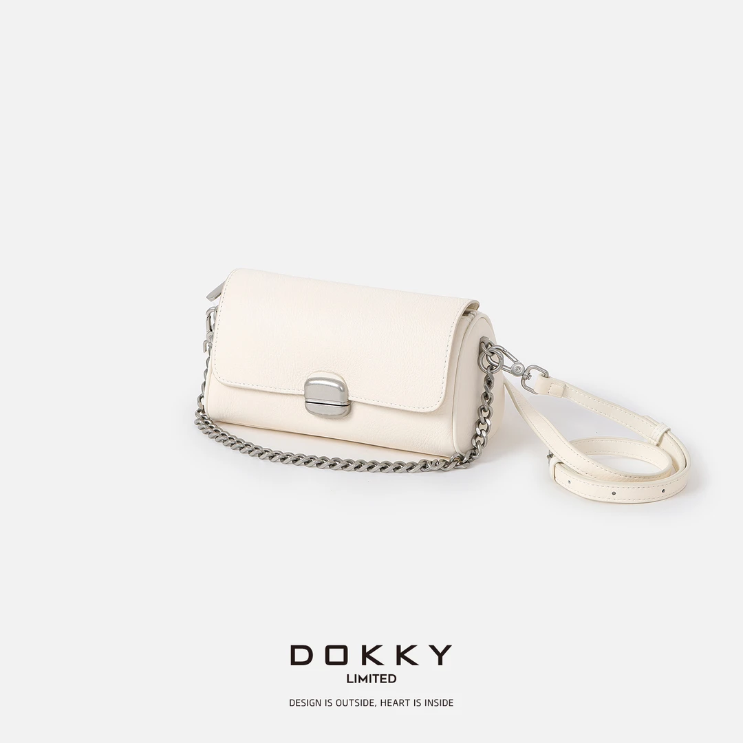 Dokky「知夏」高定头层牛皮.斜挎手提包LD0180