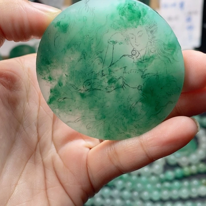 未镶嵌石英质玉珠宝奇石风***起非洲翠