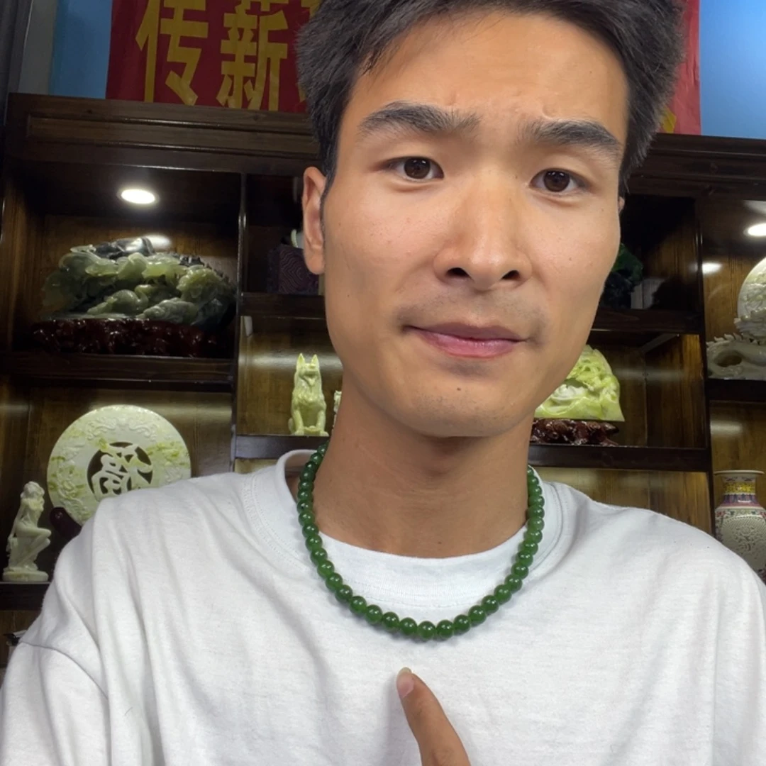 未镶嵌手链和田玉碧玉妈妈链多样性拍一发一
