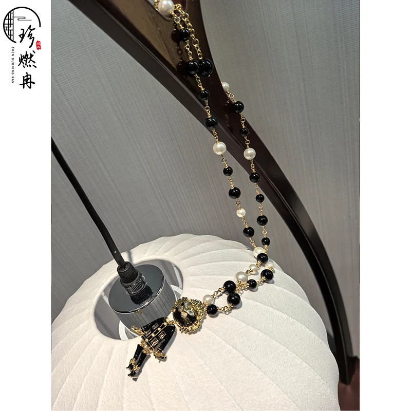合金珐琅项链 机器人项链-合金珐琅项链P-96414