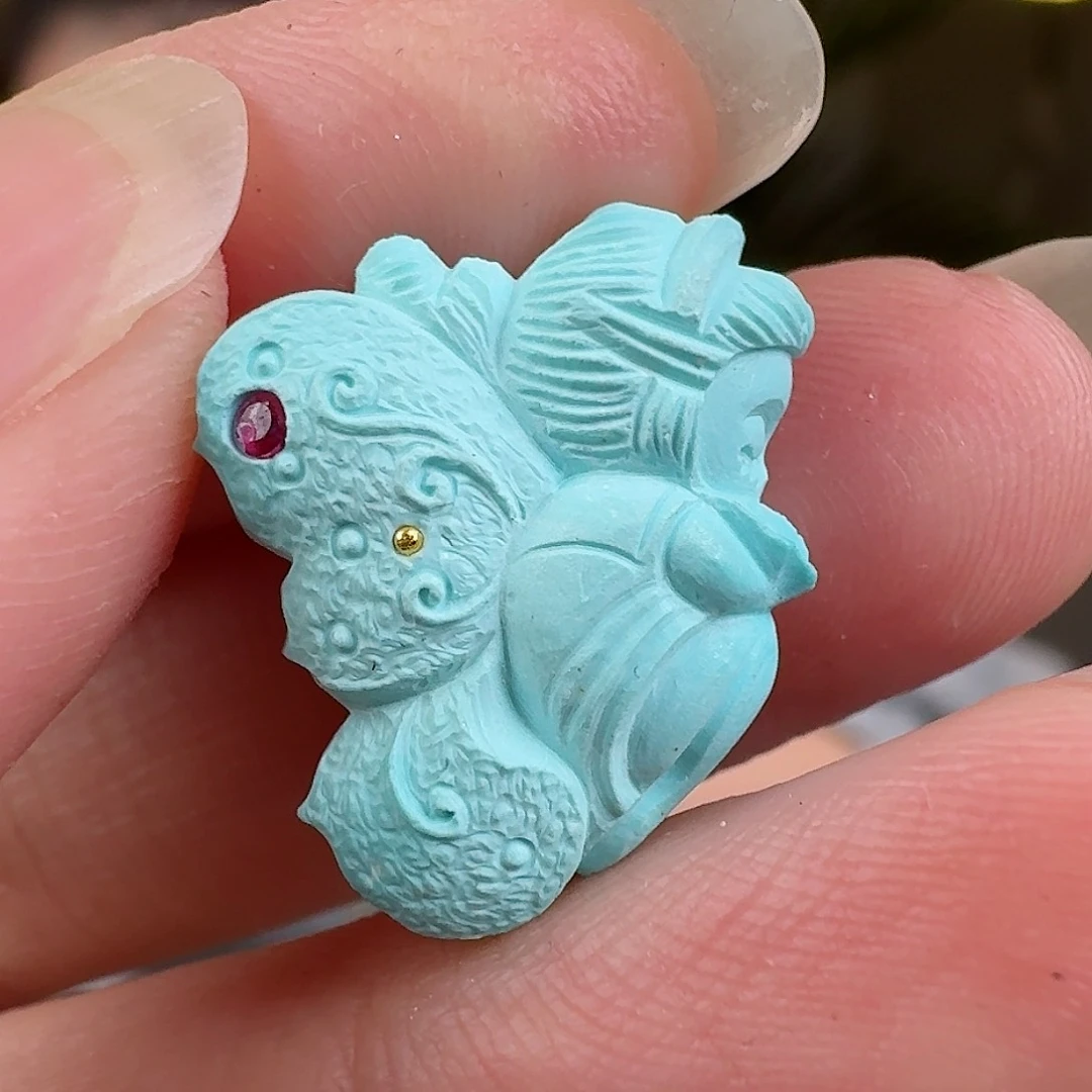 绿松石珠宝奇石未镶嵌