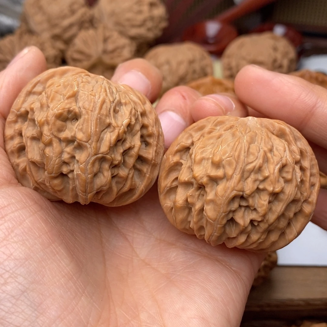 文玩核桃把件196号43全磨盘