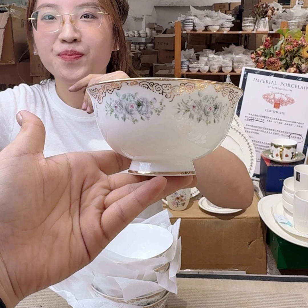 瓷高骨4.5英寸饭碗10只外贸骨瓷