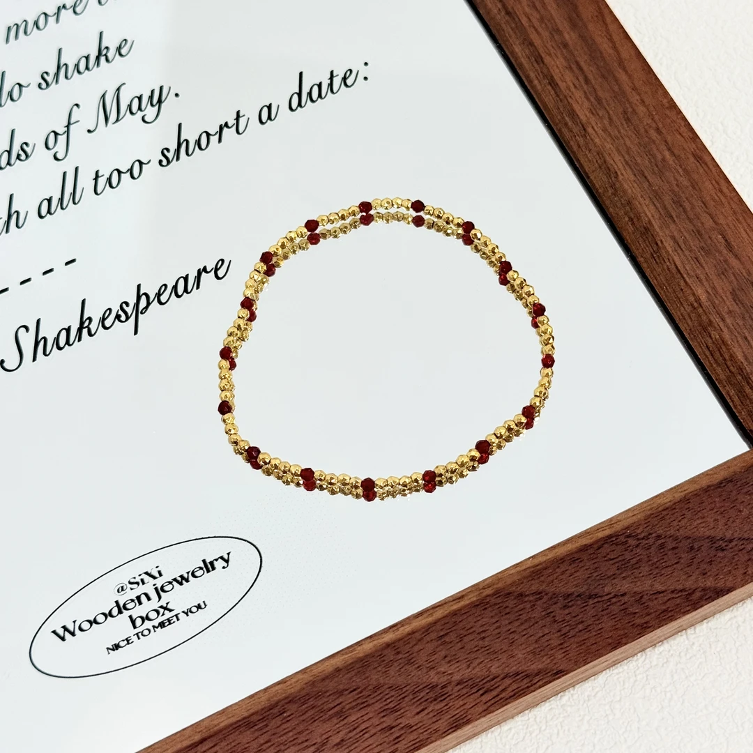 钛钢手链 SL-25迷你金色珠珠复古高级感百搭手链