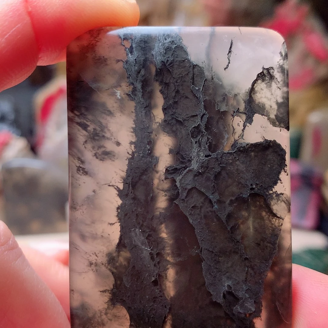 昌化石水墨冻平安牌