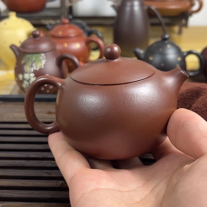 紫砂茶壶原矿紫砂半手工制作