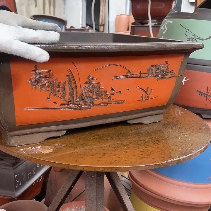 40红马槽花盆紫砂花盆紫砂