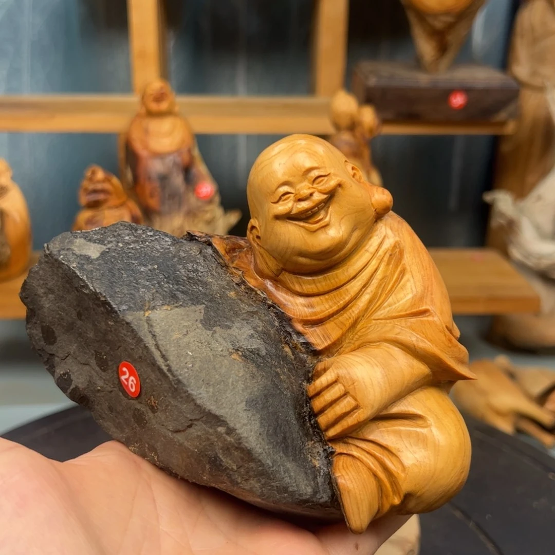 木崖柏木摆件手把件，