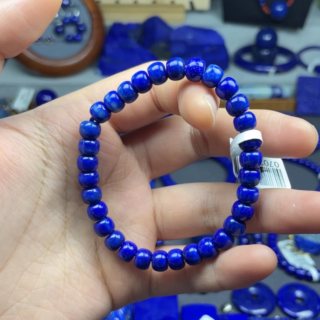 青金石未镶嵌老型手串7+