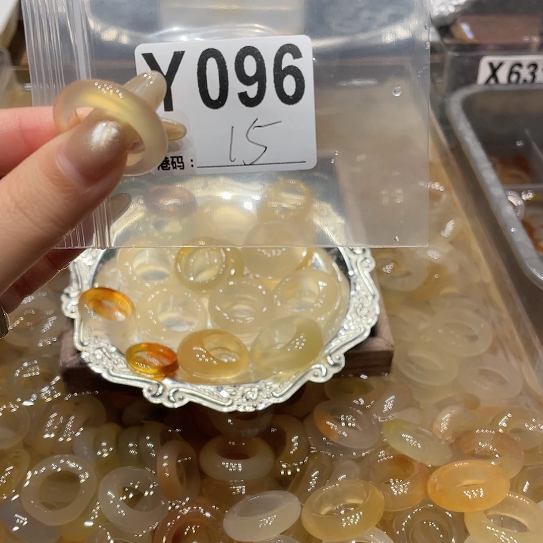 玛瑙/玉髓未镶嵌戒指096