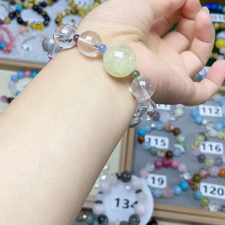 水晶手链银S925镶嵌