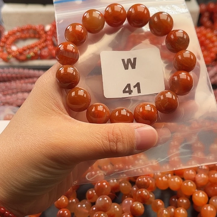 南红玛瑙未镶嵌多样性发货默认微瑕称重14mm