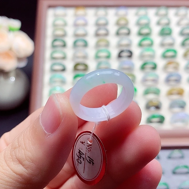 翡翠未镶嵌戒指15号