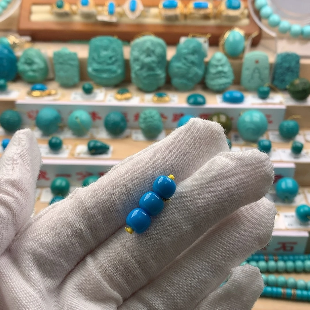 绿松石未镶嵌配饰7.6