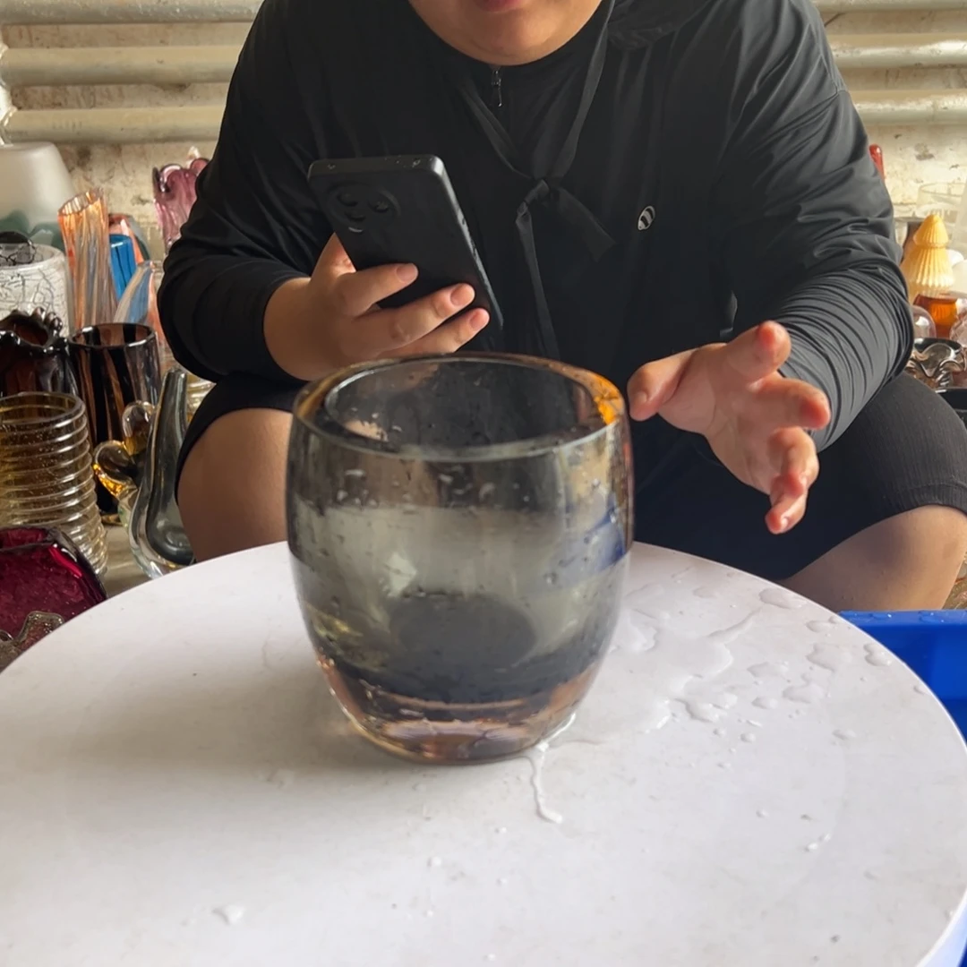 透灰高度14花器微瑕