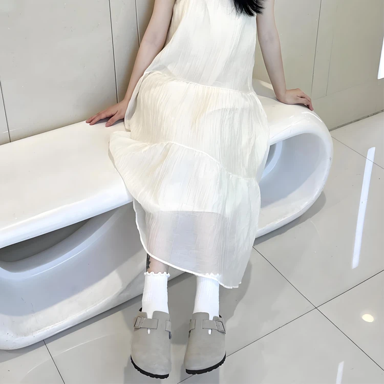 春夏秋一脚蹬平底勃肯鞋女款半拖鞋时尚休闲软底防滑舒适包头拖鞋