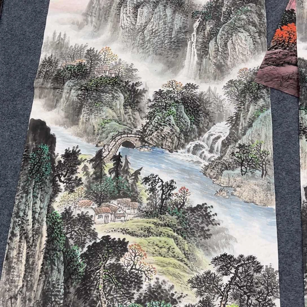 国画孙***宣纸手绘，手工作品