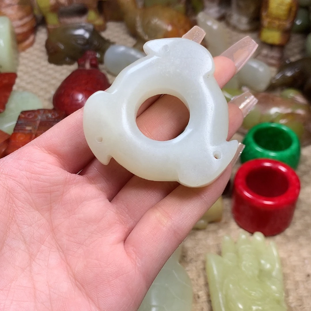 白玉菩提吊坠挂件