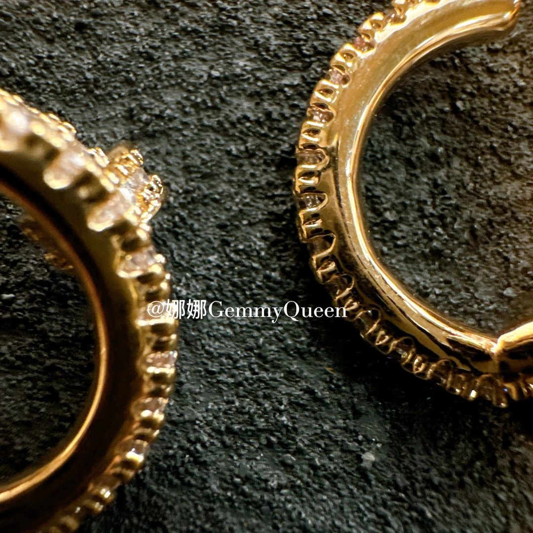 铜合金合成锆石耳饰 娜娜GemmyQueen耳环GQ09581