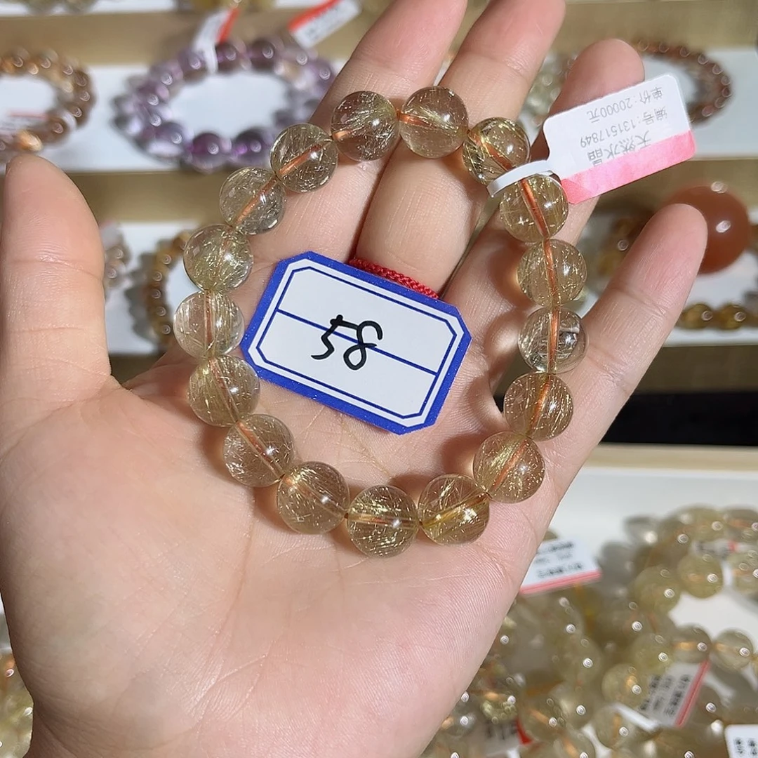 水晶手链未镶嵌晶莹剔透