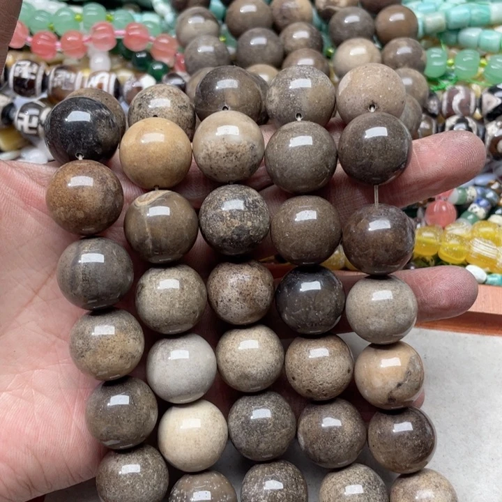 玛瑙/玉髓合金珠宝半成品一条2.0mm化石