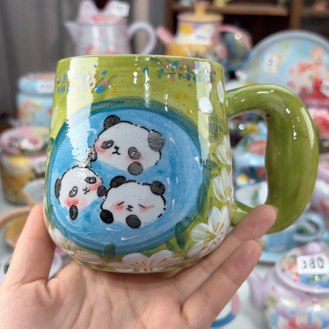 景德镇手绘高温釉下彩陶瓷茶具