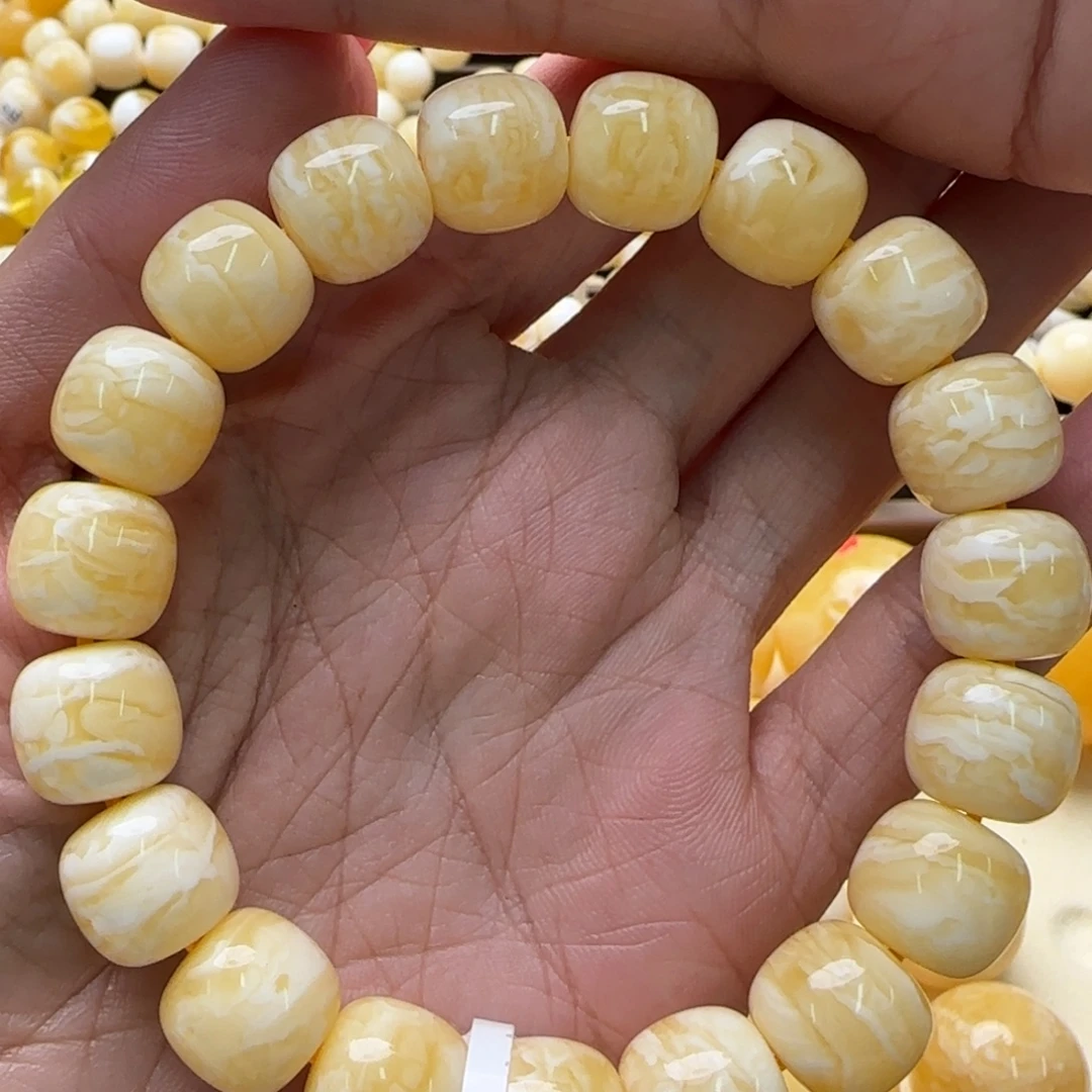 琥珀未镶嵌手链蜜蜡手串