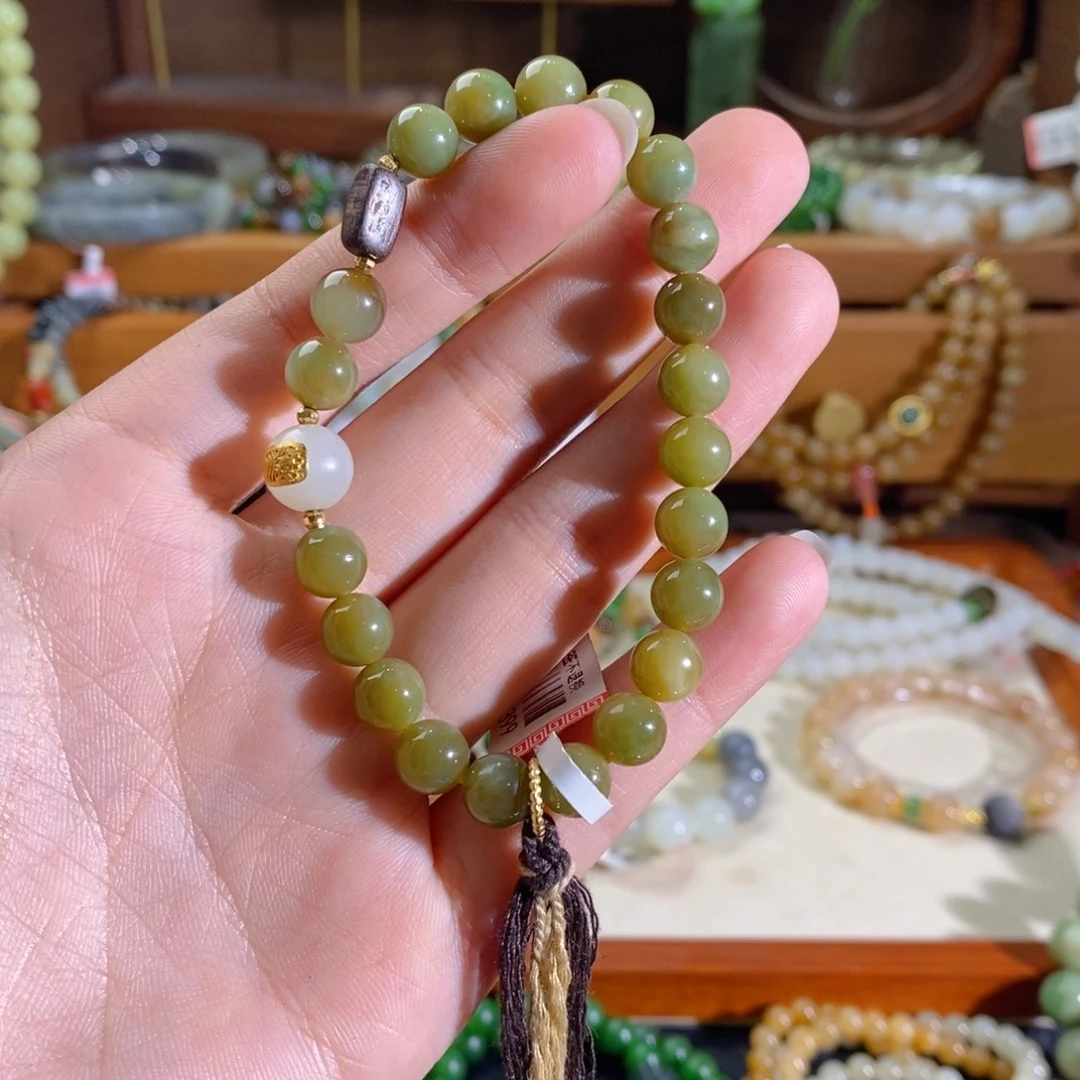 和田玉未镶嵌手链