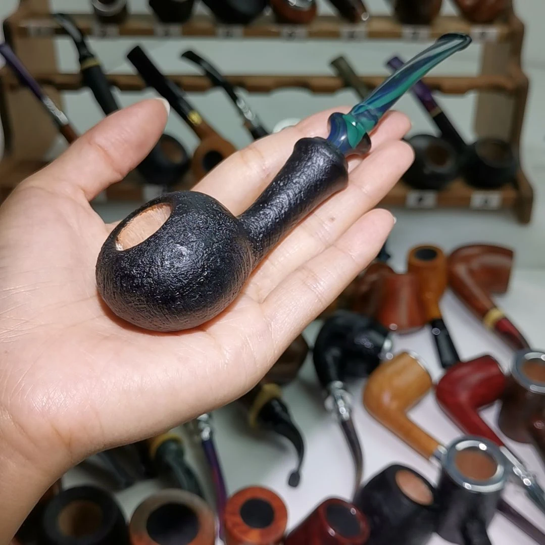 砍嘴军插苹果喷砂烟斗