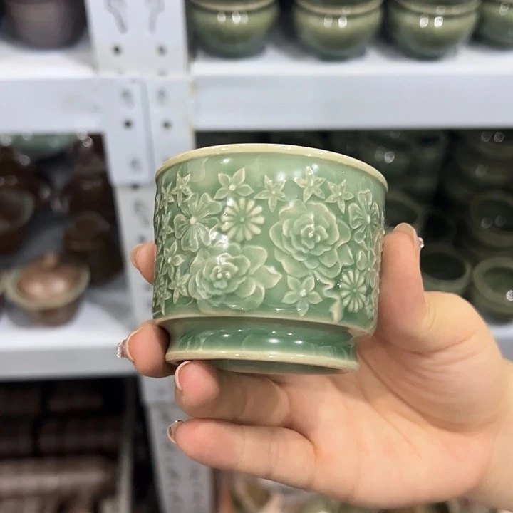 龙泉云间青瓷小米茶器