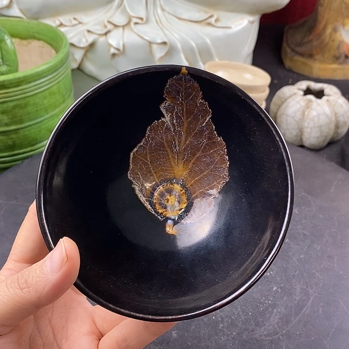 瓷片吉州窑的木叶盏