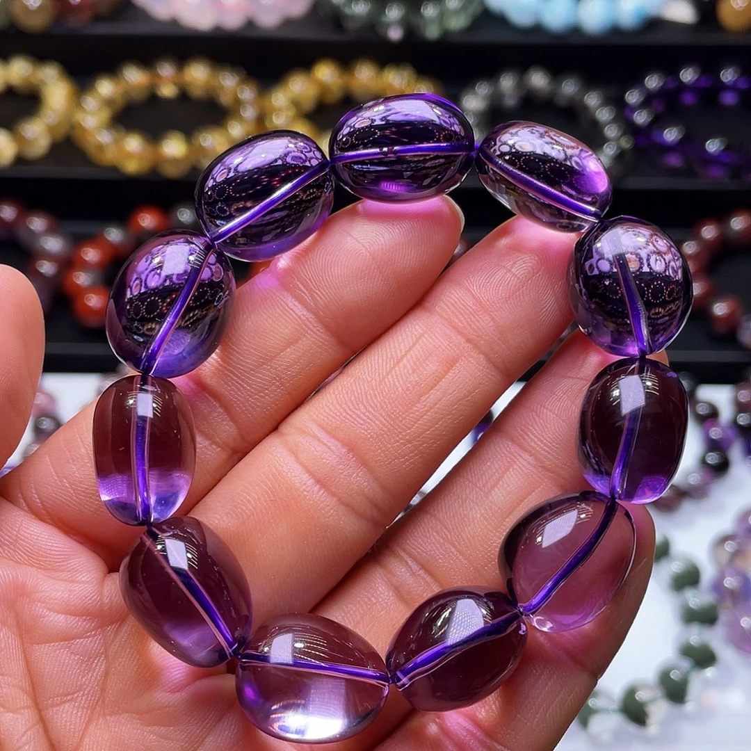 未镶嵌手链水晶巴西毕业级紫水晶