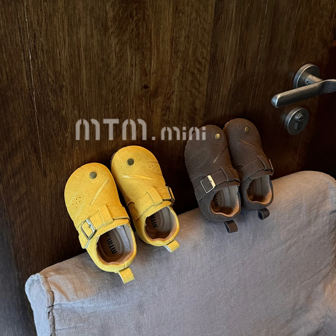 2025春秋季新款儿童勃肯鞋女宝宝真皮鞋子男小童单鞋女童学步鞋潮