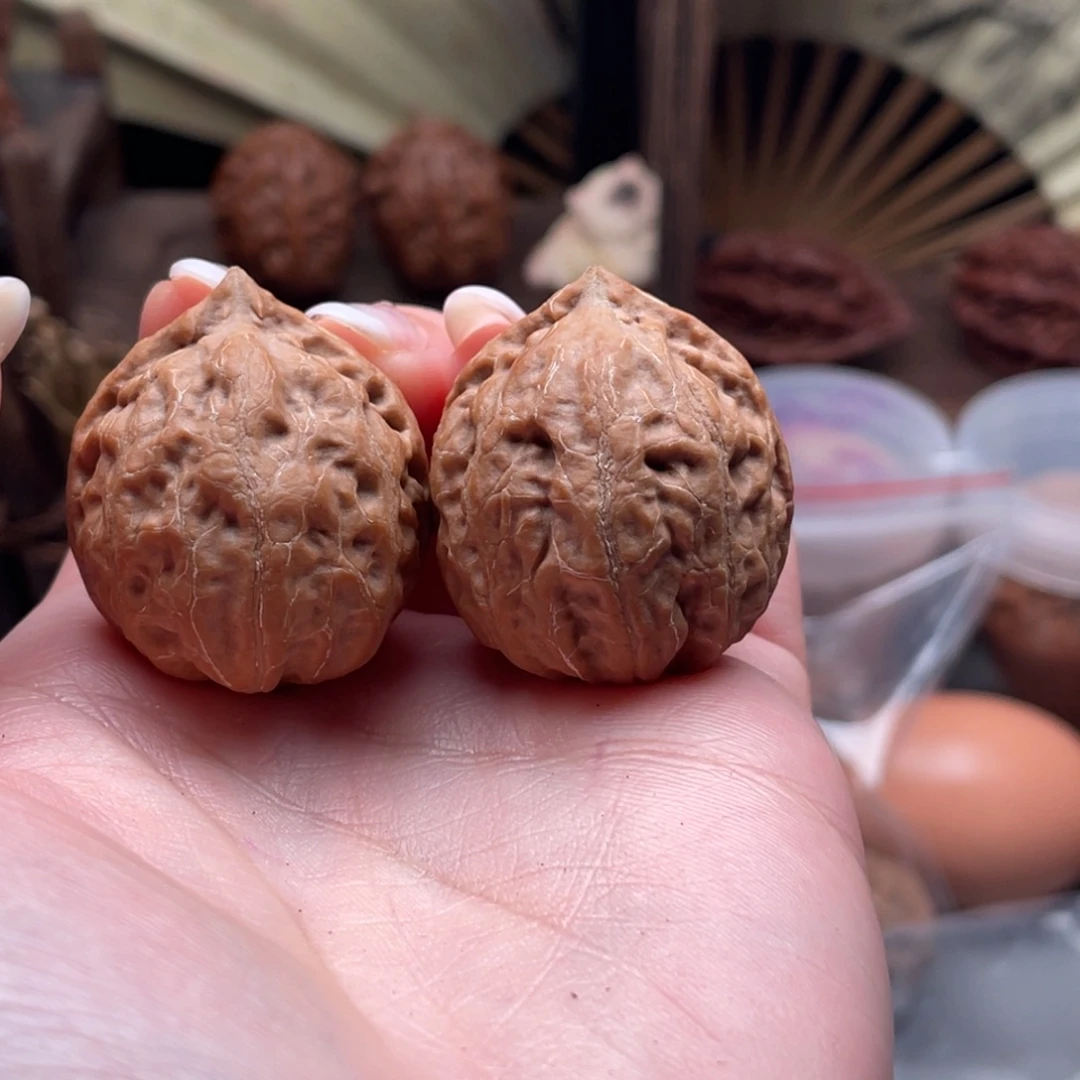 夀***齊文玩核桃把件楸刀鱼19