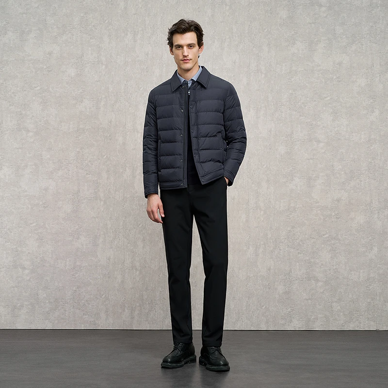 EMZ鄂尔多斯【白鹅绒】冬季商务休闲经典保暖羽绒服男9E7503737