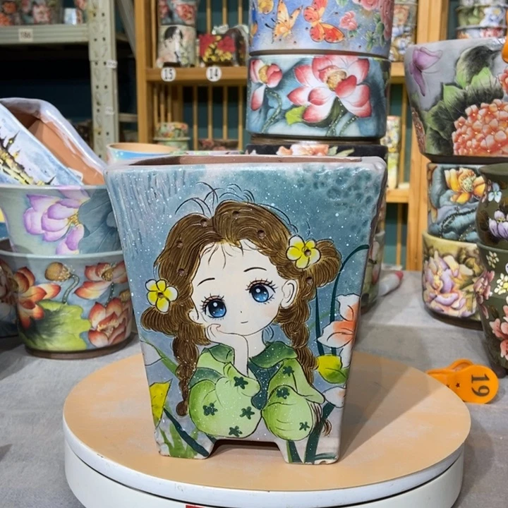 红陶景德镇艺术手绘作品