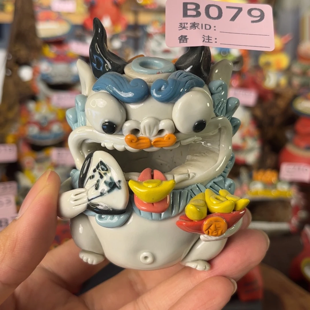 泥塑纯手工茶宠摆件